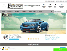 Tablet Screenshot of friendlychevroletbuick.com